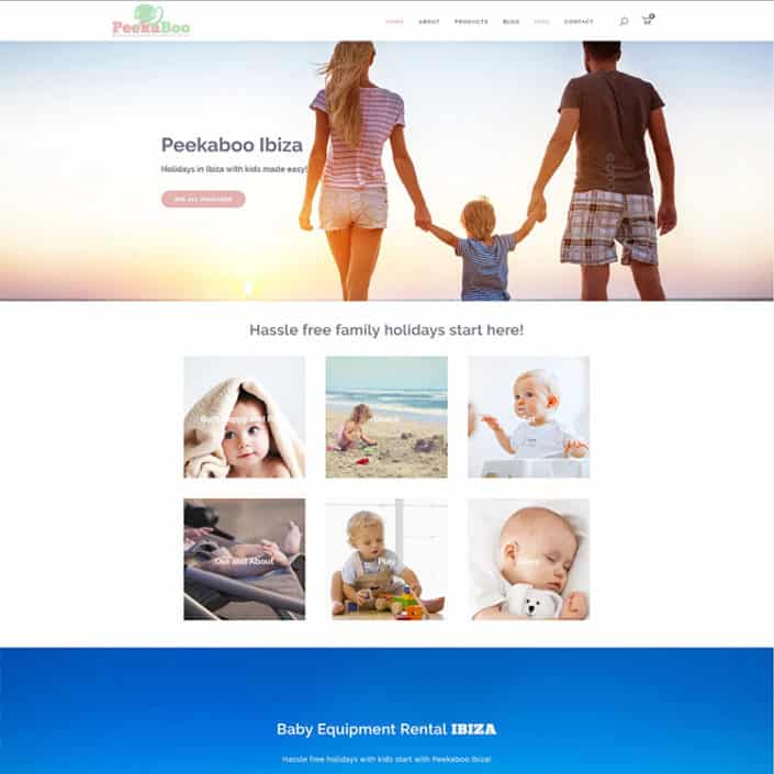 Peekaboo Ibiza baby equioment rental